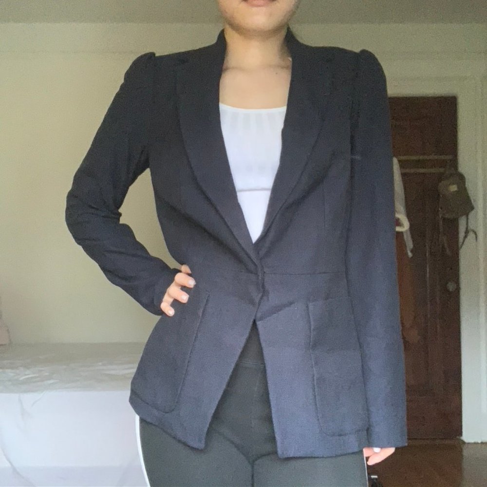 Rebecca Taylor Navy Blue Blazer